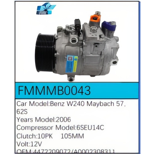 PartzBiz CE: -สำหรับคอมเพรสเซอร์ Mercedes-Benz - FMMMB0043 PartzBiz CE: -สำหรับคอมเพรสเซอร์ Mercedes-Benz - FMMMB0043
