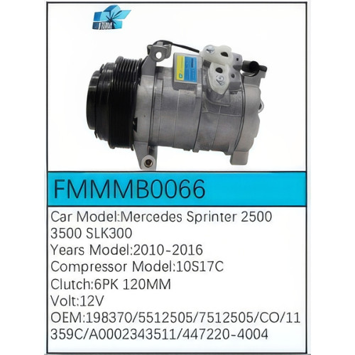 PartzBiz CE: -สำหรับคอมเพรสเซอร์ Mercedes-Benz - FMMMB0066 PartzBiz CE: -สำหรับคอมเพรสเซอร์ Mercedes-Benz - FMMMB0066