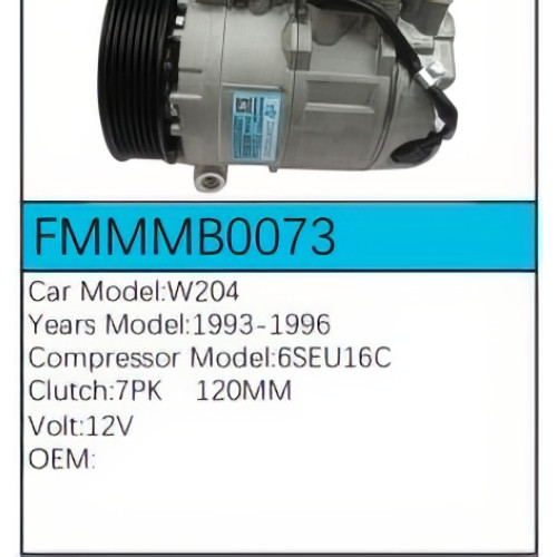 PartzBiz CE: -สำหรับคอมเพรสเซอร์ Mercedes-Benz - FMMMB0073 PartzBiz CE: -สำหรับคอมเพรสเซอร์ Mercedes-Benz - FMMMB0073