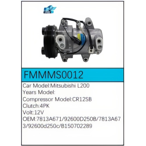 PartzBiz CE: -สำหรับคอมเพรสเซอร์ Mitsubishi - FMMMS0012 PartzBiz CE: -สำหรับคอมเพรสเซอร์ Mitsubishi - FMMMS0012