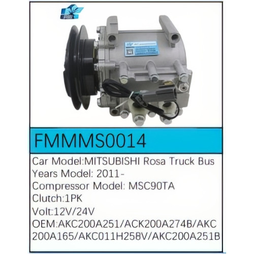 PartzBiz CE: -Compressor for  Mitsubishi - FMMMS0014