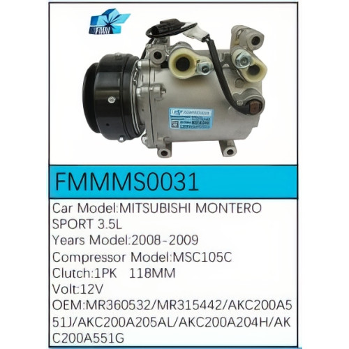 PartzBiz CE: -สำหรับคอมเพรสเซอร์ Mitsubishi - FMMMS0031 PartzBiz CE: -สำหรับคอมเพรสเซอร์ Mitsubishi - FMMMS0031