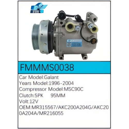 PartzBiz CE: -Compressor for Mitsubishi - FMMMS0038 PartzBiz CE: -Compressor for Mitsubishi - FMMMS0038