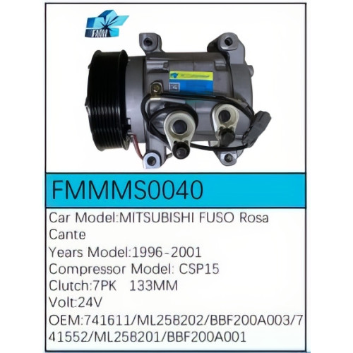 PartzBiz CE: -Compressor for  Mitsubishi - FMMMS0040