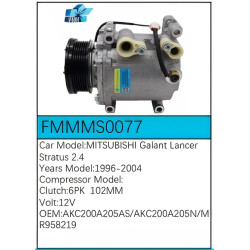 PartzBiz CE FMMMS0077 - Compressor for Mitsubishi - FMMMS0077 PartzBiz CE FMMMS0077 - Compressor for Mitsubishi - FMMMS0077