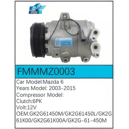 PartzBiz CE: -Compressor for Mazda - FMMMZ0003 PartzBiz CE: -Compressor for Mazda - FMMMZ0003