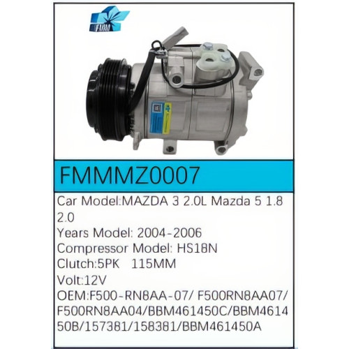 PartzBiz CE: -Compressor for Mazda - FMMMZ0007 PartzBiz CE: -Compressor for Mazda - FMMMZ0007