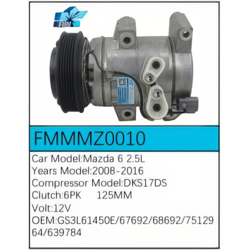 PartzBiz CE: -Compressor for Mazda - FMMMZ0010 PartzBiz CE: -Compressor for Mazda - FMMMZ0010