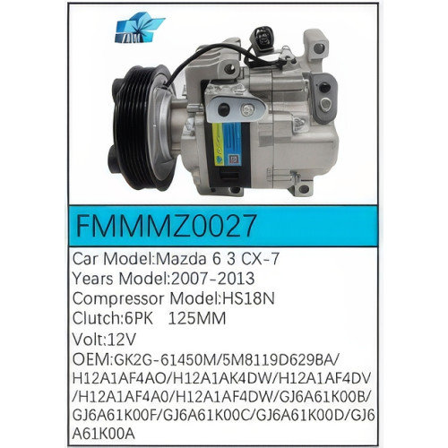 PartzBiz CE: -Compressor for Mazda - FMMMZ0027 PartzBiz CE: -Compressor for Mazda - FMMMZ0027