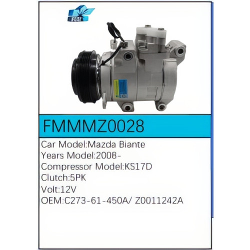 PartzBiz CE: -Compressor for Mazda - FMMMZ0028 PartzBiz CE: -Compressor for Mazda - FMMMZ0028