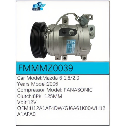 PartzBiz CE: -Compressor for Mazda - FMMMZ0039 PartzBiz CE: -Compressor for Mazda - FMMMZ0039