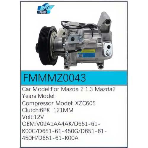PartzBiz CE: -Compressor for Mazda - FMMMZ0043 PartzBiz CE: -Compressor for Mazda - FMMMZ0043