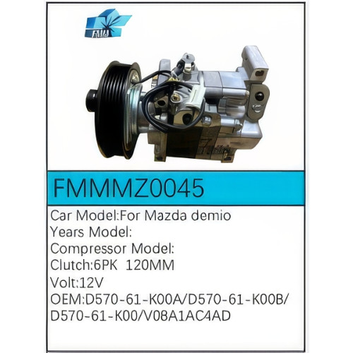 PartzBiz CE: -Compressor for  Mazda - FMMMZ0045