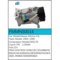 PartzBiz CE FMMNS0014 - Compressor for  Nissan - FMMNS0014