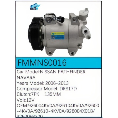 PartzBiz CE: -สำหรับคอมเพรสเซอร์ Nissan - FMMNS0016 PartzBiz CE: -สำหรับคอมเพรสเซอร์ Nissan - FMMNS0016