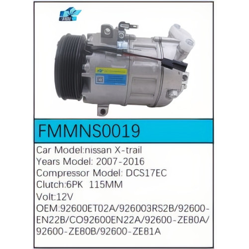 PartzBiz CE: -สำหรับคอมเพรสเซอร์ Nissan - FMMNS0019 PartzBiz CE: -สำหรับคอมเพรสเซอร์ Nissan - FMMNS0019