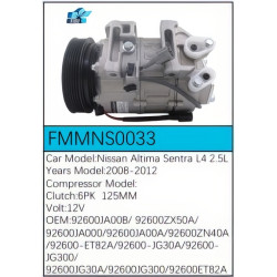 PartzBiz CE FMMNS0033 - Compressor for  Nissan - FMMNS0033