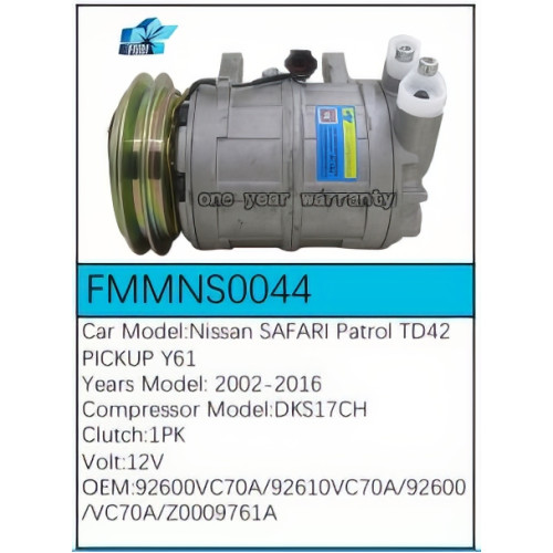 PartzBiz CE: -สำหรับคอมเพรสเซอร์ Nissan - FMMNS0044 PartzBiz CE: -สำหรับคอมเพรสเซอร์ Nissan - FMMNS0044