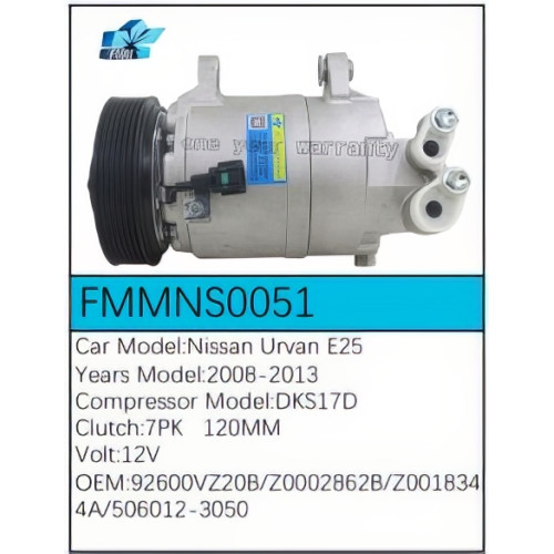 PartzBiz CE: -สำหรับคอมเพรสเซอร์ Nissan - FMMNS0051 PartzBiz CE: -สำหรับคอมเพรสเซอร์ Nissan - FMMNS0051