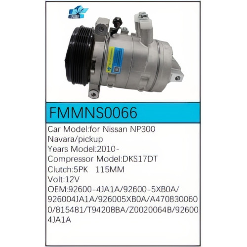 PartzBiz CE: -Compressor for Nissan - FMMNS0066 PartzBiz CE: -Compressor for Nissan - FMMNS0066