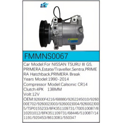 PartzBiz CE FMMNS0067 - สำหรับคอมเพรสเซอร์ Nissan - FMMNS0067 PartzBiz CE FMMNS0067 - สำหรับคอมเพรสเซอร์ Nissan - FMMNS0067