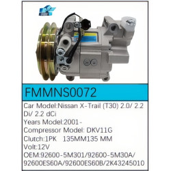 PartzBiz CE FMMNS0072 - สำหรับคอมเพรสเซอร์ Nissan - FMMNS0072 PartzBiz CE FMMNS0072 - สำหรับคอมเพรสเซอร์ Nissan - FMMNS0072