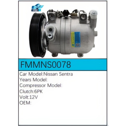 PartzBiz CE: -Compressor for Nissan - FMMNS0078 PartzBiz CE: -Compressor for Nissan - FMMNS0078