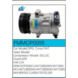 PartzBiz CE FMMOP0009 - Compressor for Opel - FMMOP0009 PartzBiz CE FMMOP0009 - Compressor for Opel - FMMOP0009