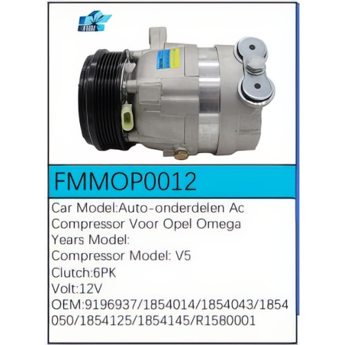 PartzBiz CE: -Compressor for  Opel - FMMOP0012
