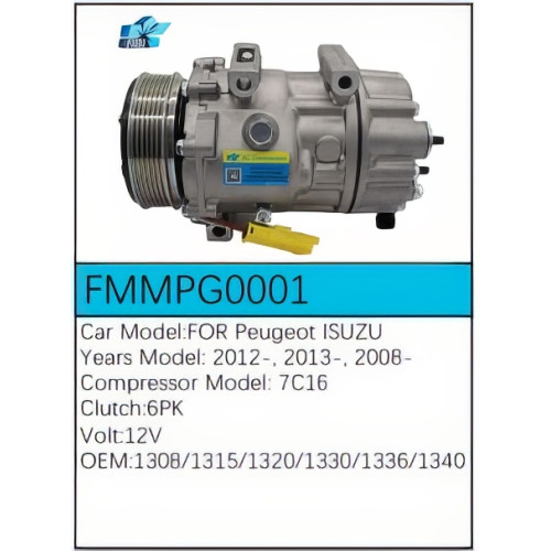PartzBiz CE: -สำหรับคอมเพรสเซอร์ Peugeot - FMMPG0001 PartzBiz CE: -สำหรับคอมเพรสเซอร์ Peugeot - FMMPG0001