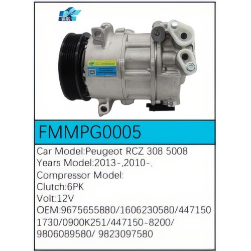 PartzBiz CE: -สำหรับคอมเพรสเซอร์ Peugeot - FMMPG0005 PartzBiz CE: -สำหรับคอมเพรสเซอร์ Peugeot - FMMPG0005