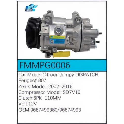 PartzBiz CE: -Compressor for Citroën - FMMPG0006 PartzBiz CE: -Compressor for Citroën - FMMPG0006
