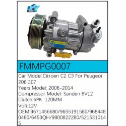 PartzBiz CE FMMPG0007 - สำหรับคอมเพรสเซอร์ Citroën - FMMPG0007 PartzBiz CE FMMPG0007 - สำหรับคอมเพรสเซอร์ Citroën - FMMPG0007
