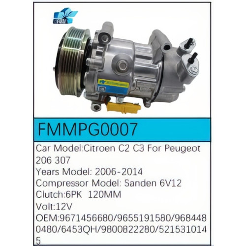 PartzBiz CE: -สำหรับคอมเพรสเซอร์ Citroën - FMMPG0007