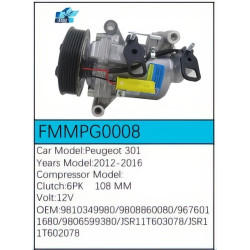 PartzBiz CE FMMPG0008 - Compressor for Peugeot - FMMPG0008 PartzBiz CE FMMPG0008 - Compressor for Peugeot - FMMPG0008