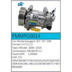 PartzBiz CE FMMPG0014 - Compressor for Peugeot - FMMPG0014 PartzBiz CE FMMPG0014 - Compressor for Peugeot - FMMPG0014