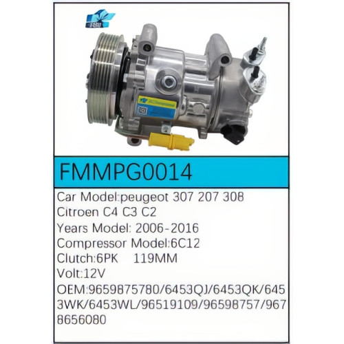 PartzBiz CE: -สำหรับคอมเพรสเซอร์ Peugeot - FMMPG0014 PartzBiz CE: -สำหรับคอมเพรสเซอร์ Peugeot - FMMPG0014