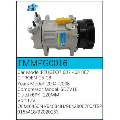PartzBiz CE: -สำหรับคอมเพรสเซอร์ Peugeot - FMMPG0016 PartzBiz CE: -สำหรับคอมเพรสเซอร์ Peugeot - FMMPG0016
