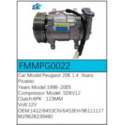 PartzBiz CE FMMPG0022 - Compressor for Peugeot - FMMPG0022 PartzBiz CE FMMPG0022 - Compressor for Peugeot - FMMPG0022