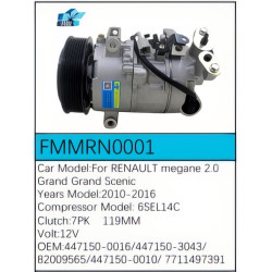 PartzBiz CE FMMRN0001 - Compressor for Renault - FMMRN0001 PartzBiz CE FMMRN0001 - Compressor for Renault - FMMRN0001