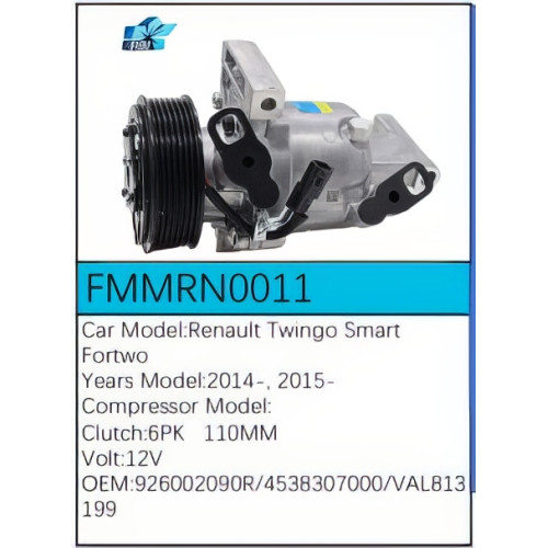 PartzBiz CE: -Compressor for Renault - FMMRN0011 PartzBiz CE: -Compressor for Renault - FMMRN0011