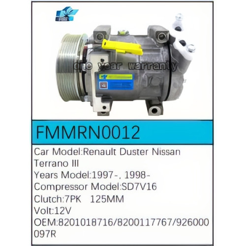 PartzBiz CE: -สำหรับคอมเพรสเซอร์ Renault - FMMRN0012 PartzBiz CE: -สำหรับคอมเพรสเซอร์ Renault - FMMRN0012