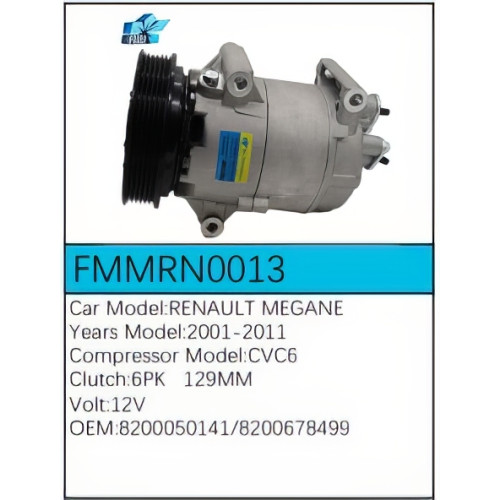 PartzBiz CE: -Compressor for Renault - FMMRN0013 PartzBiz CE: -Compressor for Renault - FMMRN0013