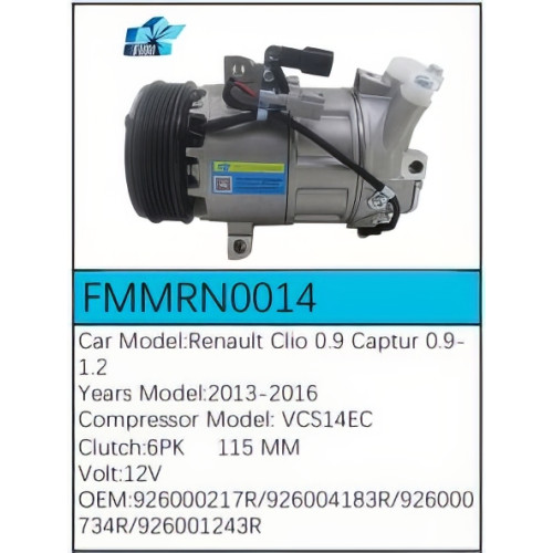 PartzBiz CE: -สำหรับคอมเพรสเซอร์ Renault - FMMRN0014 PartzBiz CE: -สำหรับคอมเพรสเซอร์ Renault - FMMRN0014