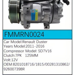 PartzBiz CE FMMRN0024 - สำหรับคอมเพรสเซอร์ Renault - FMMRN0024 PartzBiz CE FMMRN0024 - สำหรับคอมเพรสเซอร์ Renault - FMMRN0024