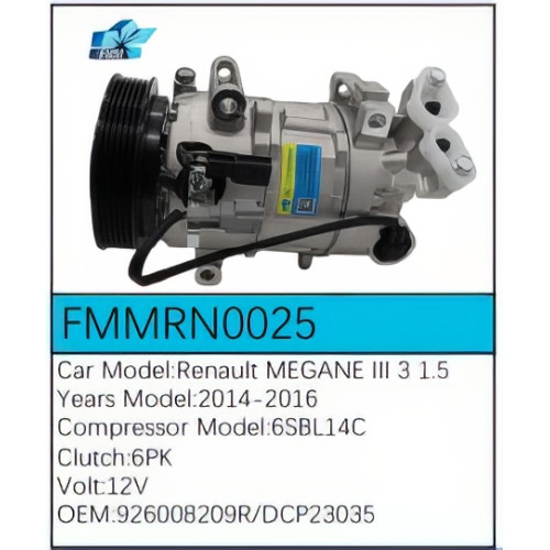 PartzBiz CE: -สำหรับคอมเพรสเซอร์ Renault - FMMRN0025 PartzBiz CE: -สำหรับคอมเพรสเซอร์ Renault - FMMRN0025