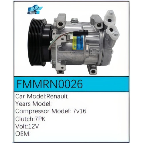 PartzBiz CE: -สำหรับคอมเพรสเซอร์ Renault - FMMRN0026 PartzBiz CE: -สำหรับคอมเพรสเซอร์ Renault - FMMRN0026