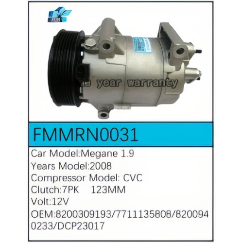 PartzBiz CE: -สำหรับคอมเพรสเซอร์ Renault - FMMRN0031