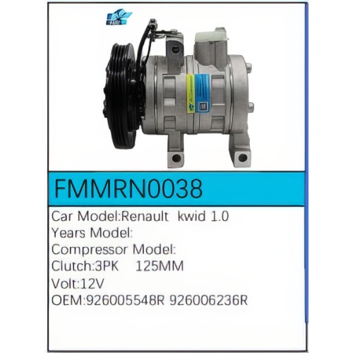 PartzBiz CE: -สำหรับคอมเพรสเซอร์ Renault - FMMRN0038 PartzBiz CE: -สำหรับคอมเพรสเซอร์ Renault - FMMRN0038