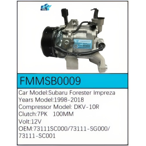 PartzBiz CE: -Compressor for Subaru - FMMSB0009 PartzBiz CE: -Compressor for Subaru - FMMSB0009